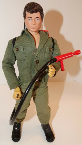 Gi Joe Vintage At Adventure Team 1974 Man Of Action W/fire Fighting Incomplete