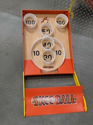Skee - Ball: Tabletop Classic Arcade Carnival Game Ski All Skee Ball
