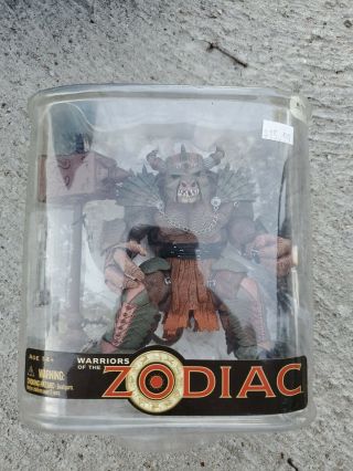 Mcfarlane Toys Warriors Of The Zodiac (taurus) Action Figure Nib (lm)