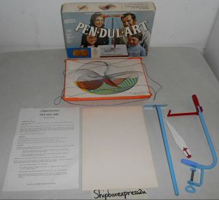 1970 Magic Rainbow Pen Dul Art Geometric Drawing Game Germany Inventor