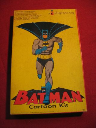 Vintage 1966 Batman Colorforms Toy Cartoon Kit Box National Periodical