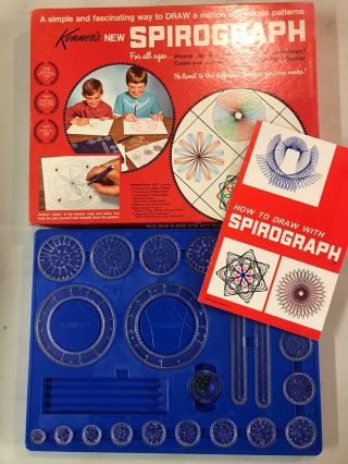 1967 Vintage Kenner Spirograph No.  401 Complete W/ Box And All Gears Vg