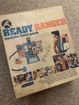 Aurora Ready Ranger Mobile Field Back Pack 1974 Complete With The Box & Ad Wow