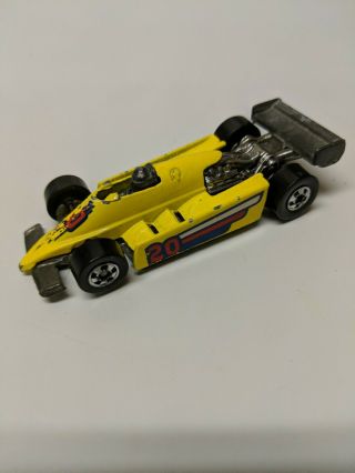 Hot Wheels Turbo Streak Indy Formula 1 Race Car 20 1982 Yellow Made In Malaysia