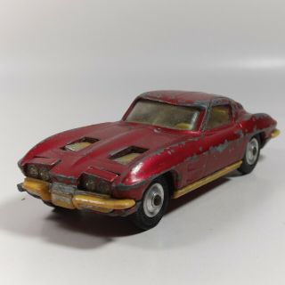 Vintage Corgi Toys Chevrolet Corvette Sting Ray Red Diecast Model Car