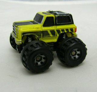 Micro Machines Monster Truck Ford Bronco Galoob Yellow Black Vintage