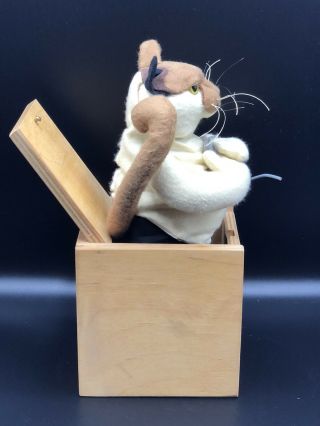 Jax of Maine Vintage Jack In The Box - Cat and Mouse - Handmade by Jax of Maine 3