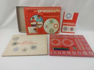 Vtg 1967 Kenner’s Spirograph 401 Game Red Tray Complete