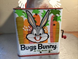 Vintage Bugs Bunny In The Music Box Mattel 1962 Pop Up & Box Stock 573 Warner