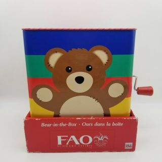 Toys R Us 2011 Fao Schwarz Bear - In - The - Box Bear (5 1/2 × 5 1/2 ") Jack