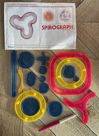 Spirograph Vintage 1986 Kenner Spiral Drawing Design Toy