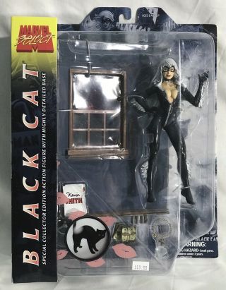 2003 Marvel Diamond Select Black Cat Action Figure,  Spider - Man