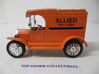 Allied Van Lines 1913 Ford Model T Van Coin Bank With Key Ertl