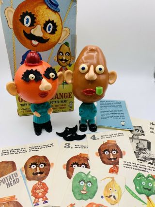 Vintage 1966 Hasbro Oscar The Orange Mr.  Potato Head Accessories