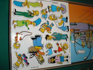 The Simpsons Colorforms Deluxe Play Set 1990 Vintage 2