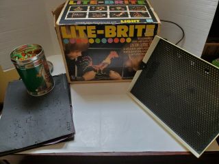Vintage 1978 Lite - Brite With Box,  Pegs,  And Templates