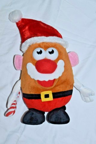 Hasbro Christmas Santa Claus Mr.  Potato Head Plush Sings & Dances 13” Tall