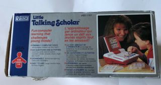 VTG 1989 VTECH LITTLE TALKING SCHOLAR LEARNING COMPUTER /Cards/Box 2