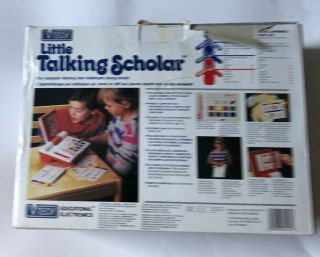 VTG 1989 VTECH LITTLE TALKING SCHOLAR LEARNING COMPUTER /Cards/Box 3