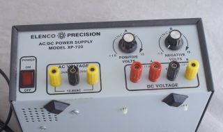 Elenco XP - 720K AC/DC Triple Output Regulated Power Supply Kit.  xp720 H4 2