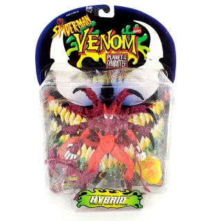Vtg 1996 Marvel Spiderman Venom Planet Of The Symbiotes Hybrid Action Figure