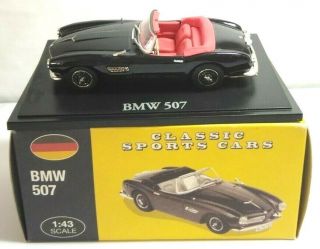 Atlas Classic Sports Cars 1:43 Scale Bmw 507 - Black - 4 656 103 - Boxed