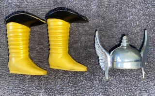 Mego Thor Action Figure Boots Helmet 1970’s Vintage