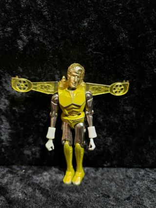 1976 Vintage Mego Micronauts Gold Space Glider With Glider Pack