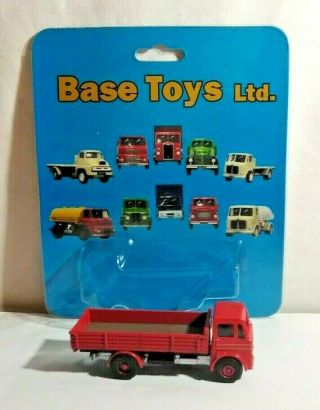 Base Toys Ltd 1:76 Scale Leyland Beaver 2 - Axle Dropside - Red - Ms - 01r