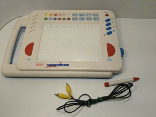 Vtech 1991 Video Painter Tv Drawing Pad W/ Pen & Rca Cable & Read