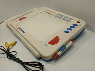 VTech 1991 Video Painter TV Drawing Pad w/ Pen & RCA Cable & READ 2