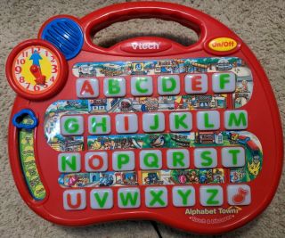Vtech Touch And Discover Alphabet Town - 8 Different Educational Activities