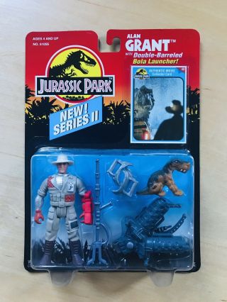 Kenner Jurassic Park Alan Grant Series Ii Action Figure With Collector Card