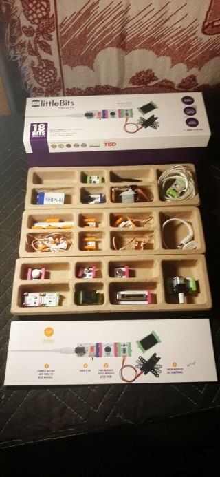 Littlebits Electronics Deluxe Kit - 18 Bits - Learning Kit Modules Needs Power
