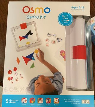 Osmo 90100008 Genius Kit Ipad Base And 5 Hands - On Games