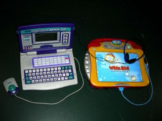 Vtech Notebook 2000 Laptop & Talking Whiz Kid Tablet Electronic Learning System