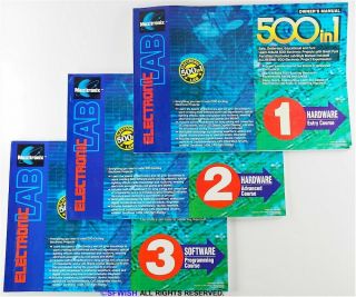 Three (3) Maxitronix Learning Books For 500 In 1 Mx909 Electronic Learning Lab