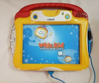 Vtech Whiz Kid Learning System Wondertown And Scooby - Doo Cartridges With Pages