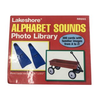 Lakeshore Alphabet Sounds Photo Library Rr993 Autism/speech Ships Asap