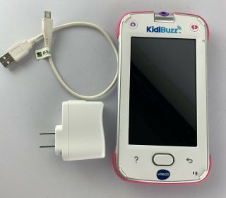Vtech Kidibuzz Model 1695 Hand - Held Smart Device For Kids Purple/white Kidi Buzz