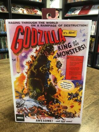 Neca Godzilla 1956 Poster 12 " Inches Head To Tail