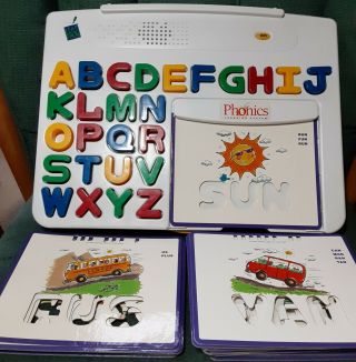 Leap Frog Phonics Learning System Desk W/all Letters,  Primer & Boxed Lessons 1 - 5