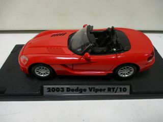 Motor Max 2003 Dodge Viper Rt/10 1/18