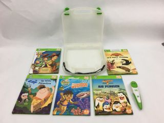 Leap Frog Tag Pick Reader Pen And Case 5 Hardcover Books
