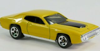 1971 Plymouth Gtx Yellow Loose Hot Wheels Diecast 1:64