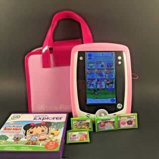 Leapfrog Leappad Explorer With 5 Games And Official Leappad Pink Case