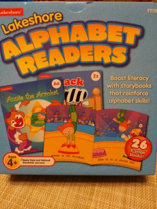 Lakeshore Alphabet Readers Set Of 26 Books Paperback Carrying Case