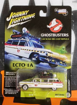 2017 Johnny Lightning Ghostbusters Ecto 1a 1959 Cadillac 1:64