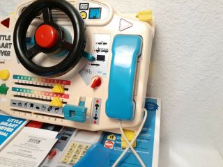 Vintage 1989 VTech Little Smart Driver - Electronic Activity Center w/Box,  Books 2