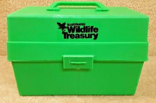 Over 800 Illustrated Wildlife Treasury Cards With Carrying Case Vintage 1970 